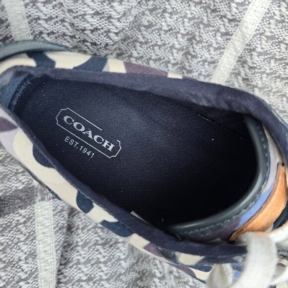 Coach Leatherware EST.1941 Women's Sneakers Sz 7.5 Y2k Optic - Picture 3 of 9